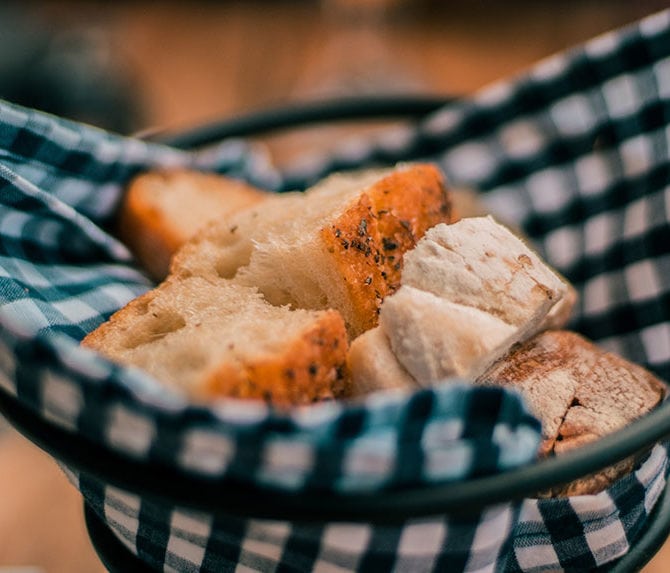bread in a bowl